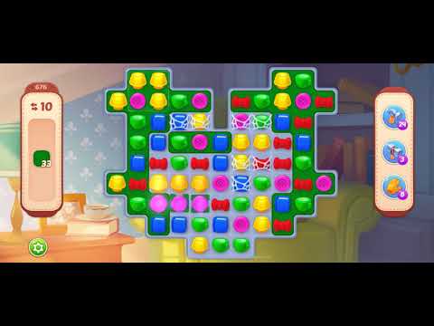 [Gameplay] Homescapes - Level 676 (No Boosters)