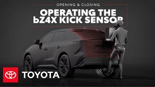 Toyota How to Use Kick Sensor in the bZ4X