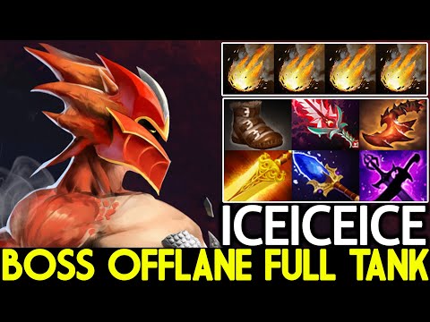 ICEICEICE [Dragon Knight] Big Boss Offlane Full Tank Build Crazy Game Dota 2