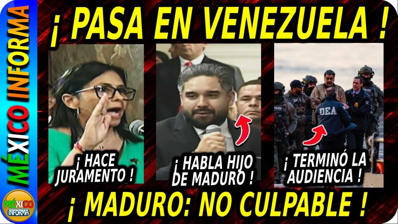 ESTA PASANDO EN VENEZUELA: NUEVA PRESIDENTA DE VENEZUELA HACE JURAMENTO COMO JEFA DE ESTADO.