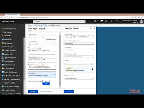 Build Deploy Web App on MS Azure MySQL Database Solutions on Azure | packtpub com