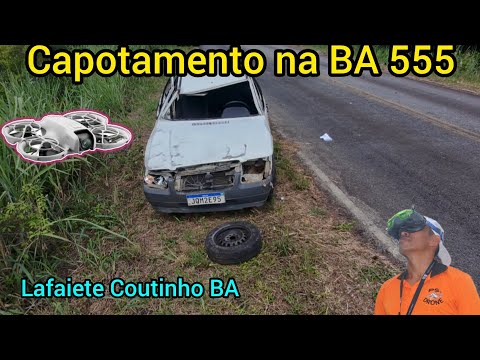 Acidente na BA 555 próximo a Lafaiete Coutinho BA (voo 843)
