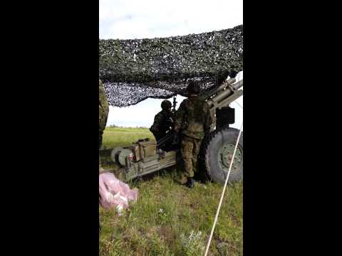 Live fire Ex at Shilo, Manitoba