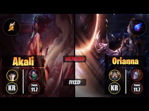 Doinb AKALI (Mid) [Fleet Footwork] VS ORIANNA - Challenger KR Patch 11.7