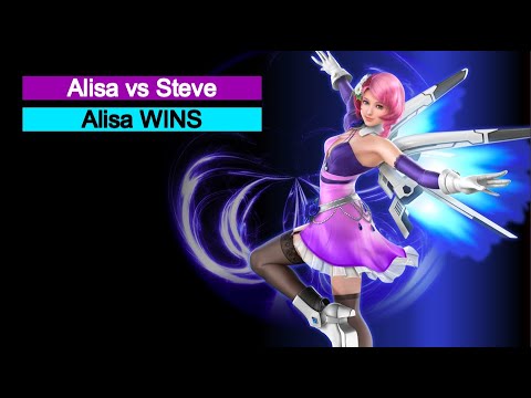 Tekken 7 Ultimate Match Ups:  Steve vs Alisa (Part 1) Alisa Wins