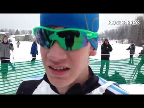 Jefferson's Zak Ketterson on winning state Nordic title.