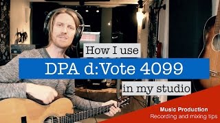 Video thumbnail for Using DPA Microphone  D:vote 4099 in the studio - Review by Snorre Busch