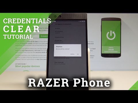 How to Clear Credentials on RAZER Phone - Delete All Licenses |HardReset.Info