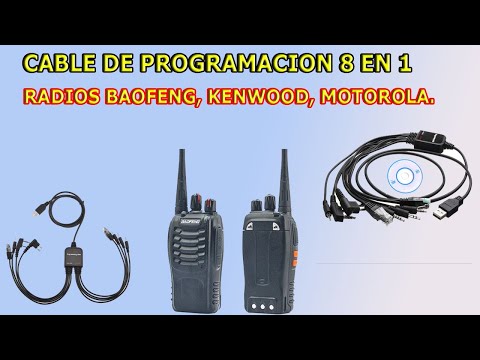8-IN-1 PROGRAMMING CABLE FOR BAOFENG RADIOS