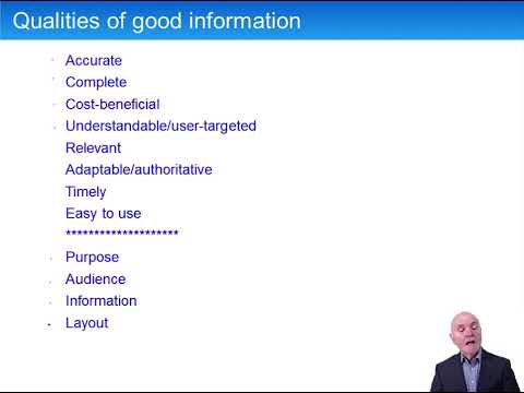 Sources of Management Information – ACCA Advanced Performance Management (APM)