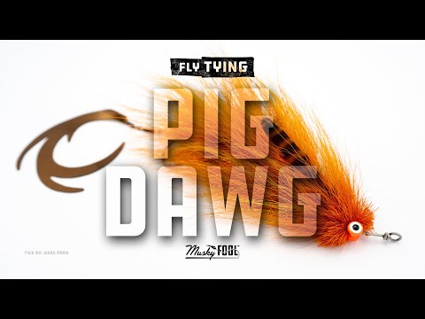 How to tie a musky fly that swims like a Bull Dawg - Pig Dawg, By Musky Fool Fly Fishing Co.