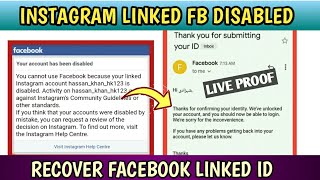 You Cannot Use Facebook Because Your Linked Instagram Disabled | Recover Linked Disabled Facebook