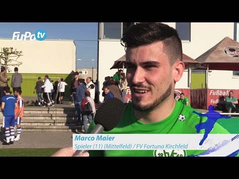 Marco Maier - FV Fortuna Kirchfeld - zum Spiel vs. ATSV Mutschelbach, FuPa.tv-Interview, 26.3.2017