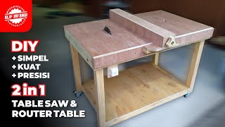 Download lagu How to Make 2 in 1 Table Saw & Router Table | DIY Homemade Table Saw mp3