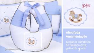 Almofada para Amamentação Elegance Cavalinho de Balanço Azul | Ref: 59455