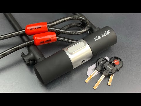 848】ヴィアベロ自転車Uロックピックド（スライダー8本、サイドバー2本 ([848] Via Velo Bicycle U-Lock Picked (8 Sliders, 2 Sidebars))