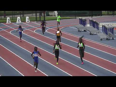 Girls 400m Dash 11-12 Year Old Heat 3 - 44th Annual Northwest Track and Field Classic 2019