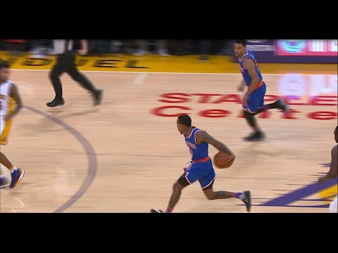Brandon Jennings Fancy Pass to Courtney Lee for the And-1 | 12.11.16