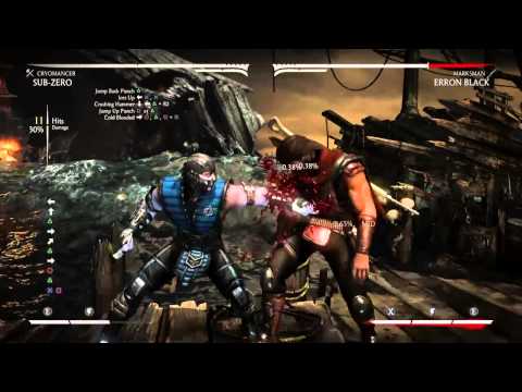 MKX Sub Zero 34% combo 1 meter (low)