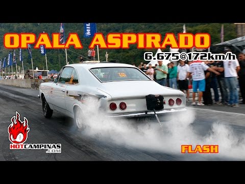 Opala Aspirado 6 Cilindros acelerando de 0 a 172km/h em 6.6s
