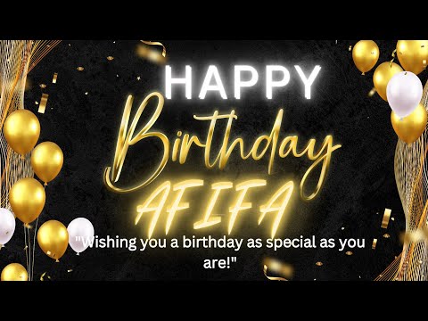 Happy Birthday Afifa | Happy Birthday To You 🎁 | Birthday music | Affifa whatsapp status || Dj music