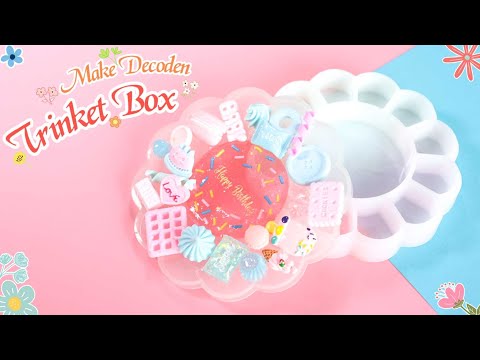 🎂Resin with us 💖 🏵Decoden Trinket Box/Palette Tutorial 🏵