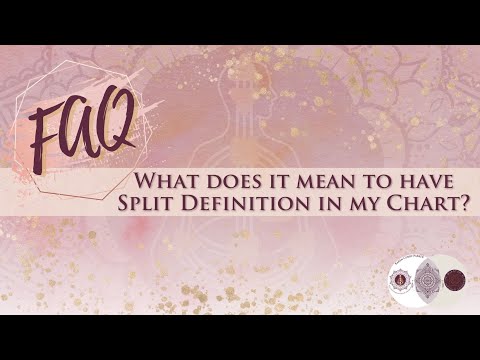 What does it mean to have Split Definition in my Chart?