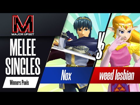 Nox (Marth) vs weed lesbian (Zelda) - Melee Singles Winners Pools - MAJOR UPSET