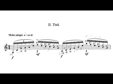 Julio César Oliva: Suite Montebello, for Guitar (Score video)