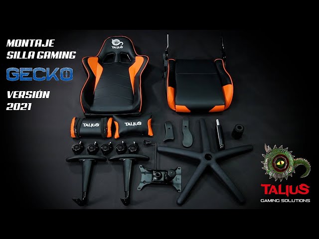 Vídeo relacionado con Talius Gecko V2 - Silla Gaming Naranja y Negra con Cuero, Ergonomía, Basculante, Alta Densidad y Nylon. (Orange)