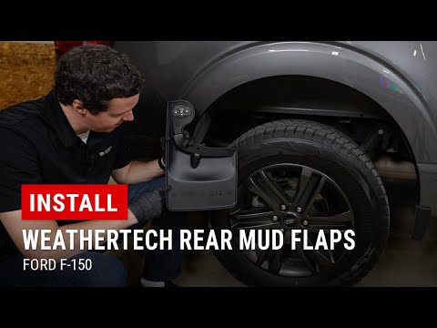 Installing WeatherTech Rear Mud Flaps on Our Ford F-150