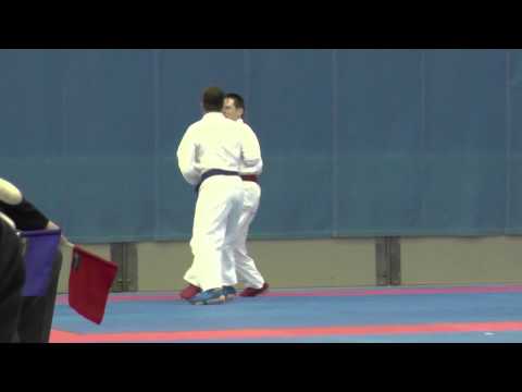 BUCS 2014 - Kumite - Men's Novice U70kg - Johannes Miocic 1