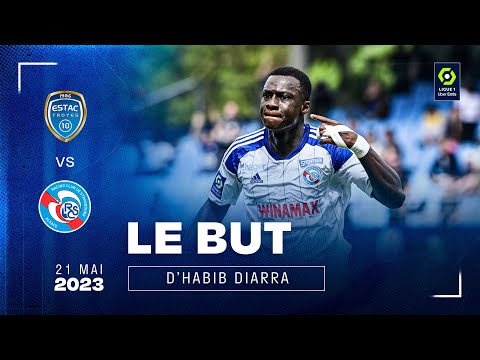 ESTAC Troyes-Racing (1-1) : le but d'Habib Diarra en bord terrain