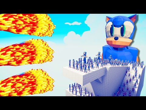 100x SONIC + 3x GIANT SONIC vs 2x EVERY GOD  |  Totally Accurate Battle Simulator