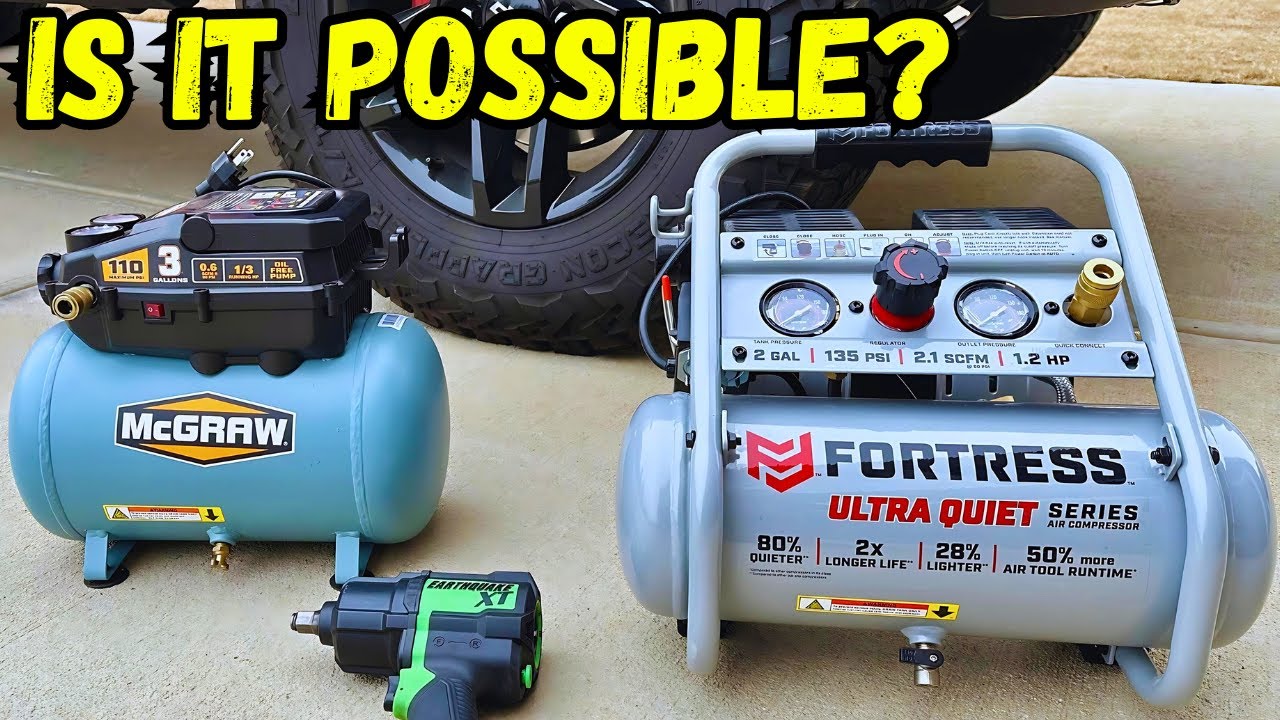 Can a SMALL Air Compressor run an Impact Wrench? Let's SEE!