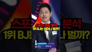 스포츠 분석 방송 1위 하면 버는 돈