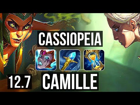 CASSIOPEIA vs CAMILLE (TOP) | 6 solo kills, 800+ games, 1.1M mastery, Godlike | EUW Master | 12.7