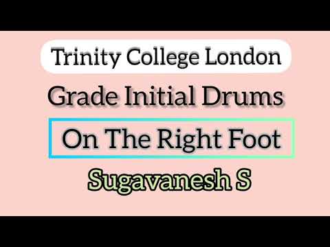 On the Right Foot | TCL | Drums | Grade Initial | Shivas' School of Music |