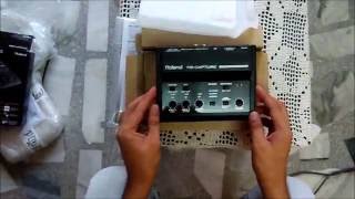 Video thumbnail for Roland UA-33 tri-capture usb sound card unboxing and review by thedelhigeek