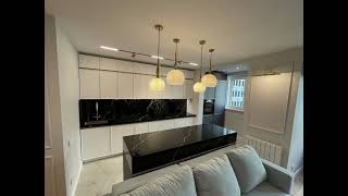 Неоклассическая прямая белая кухня Проект 7 фото 6