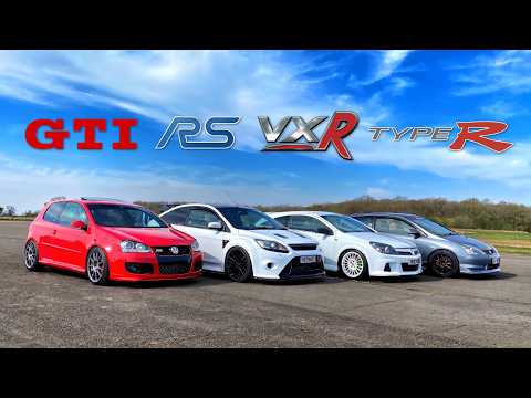 THE FASTEST TUNED HOT HATCH.. VXR vs RS vs TYPE R vs GTI