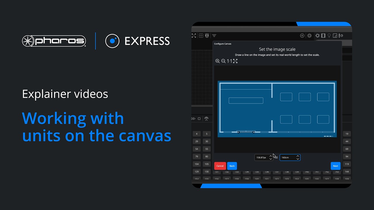 Working with units on the canvas