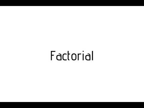 How to pronounce Factorial / Factorial pronunciation