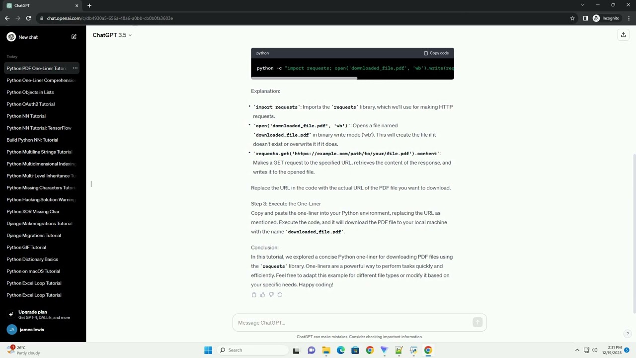 python one liners pdf download