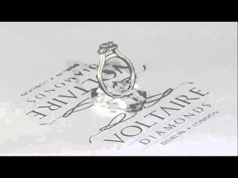 Round Brilliant Rubover Halo Style Engagement Ring