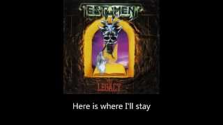Testament - Do Or Die (Lyrics)