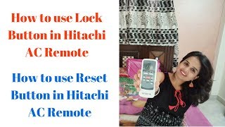 How to Use Hitachi Window AC Remote [ Model No:- RAW218KXDAI ]