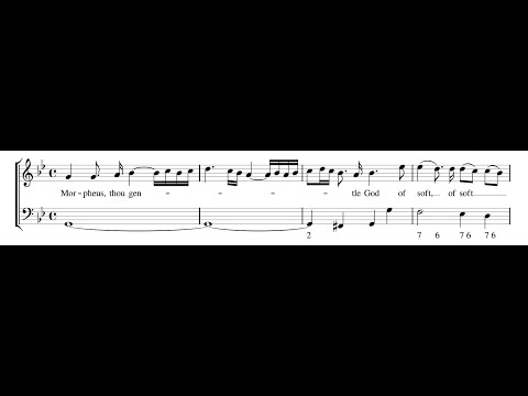 DANIEL PURCELL: Morpheus thou gentle god PDF SCORE
