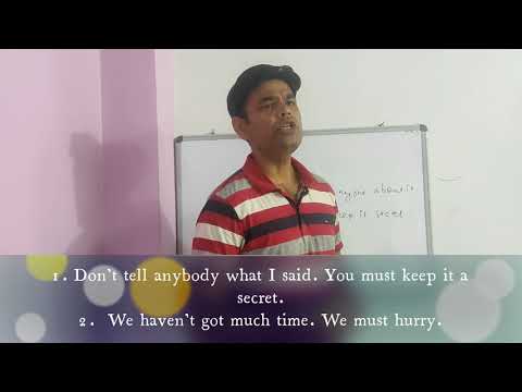 Must, mustn't, needn't