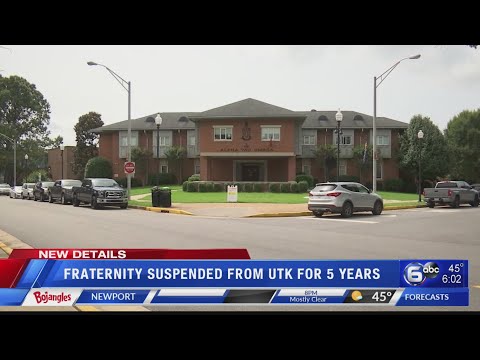 Fraternity suspended from UTK for 5 years